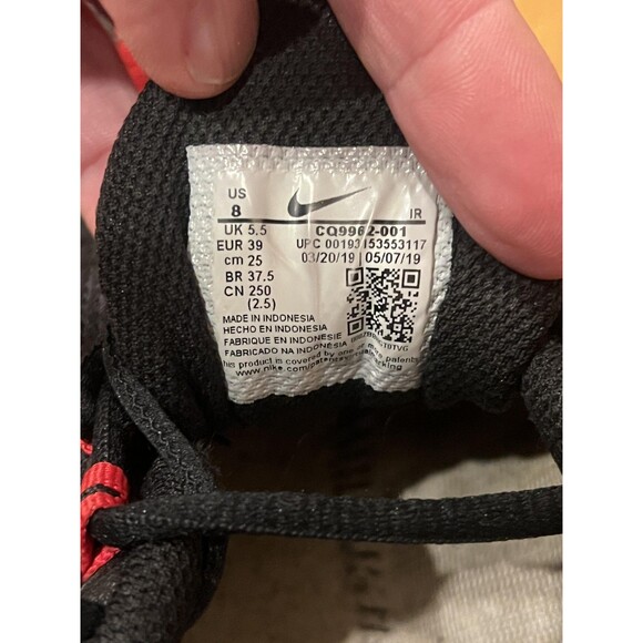 Nike Air Max Tailwind 4 Shoes Womens Size 8 Black Red Purple Running Sneakers - Picture 10 of 11